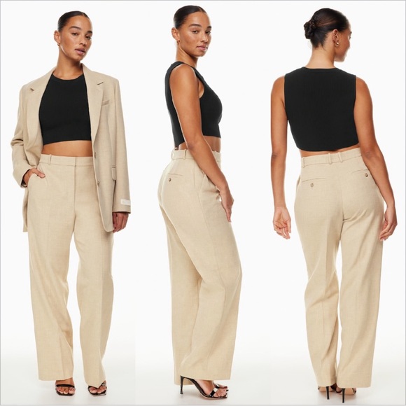Babaton Tops - Babaton Sculpt Knit Muscle Cropped Tank by Aritzia